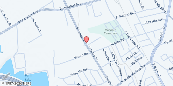 Map showing The Ability Center at 585 South Valley Drive, Las Cruces, NM