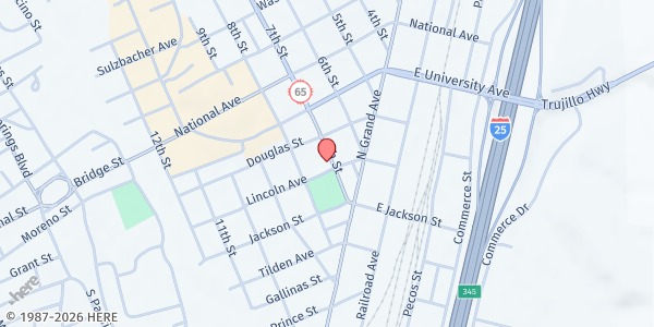 Map showing Samaritan House at 501 7th St, Las Vegas, NM