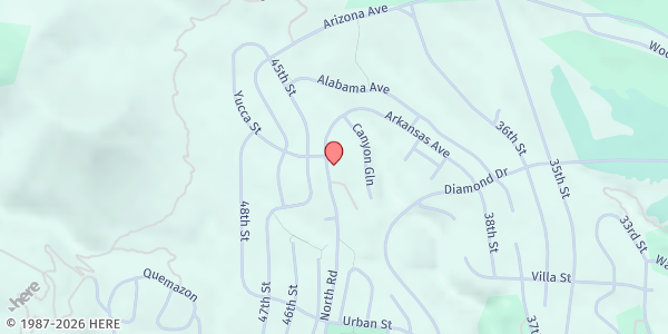 Map showing Bethlehem Evangelical Lutheran Church at 2390 N Rd, Los Alamos, NM