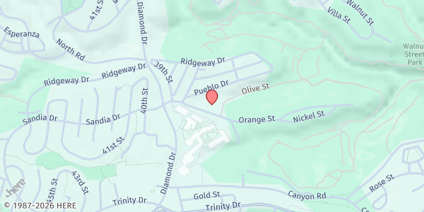 Map showing Family Strengths Network at 3540 Orange St, Los Alamos, NM