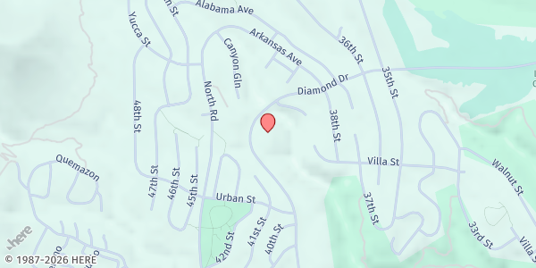 Map showing First Baptist Church of Los Alamos at 2200 Diamond Dr, Los Alamos, NM