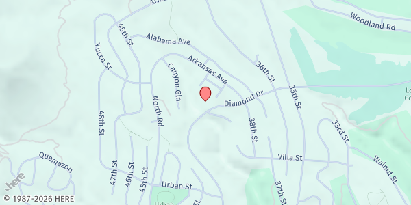 Map showing Los Alamos Church of Christ at 2323 Diamond Dr, Los Alamos, NM