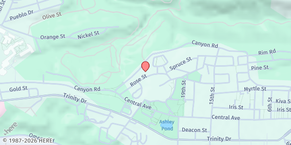 Map showing The United Church of Los Alamos at 2525 Canyon Rd, Los Alamos, NM