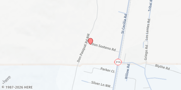 Map showing Mid-NM Community Action Program of Los Lunas at 549 Don Pasqual Rd, Los Lunas, NM