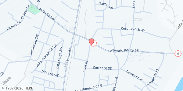 Map showing New Hope Community Outreach at 3370 Hwy-47A, Los Lunas, NM