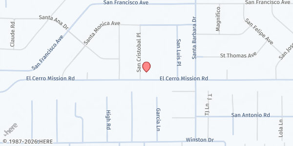 Map showing VCAN Mobile Food Pantry - El Cerro Mission at 309 El Cerro Misson Blvd, Los Lunas, NM