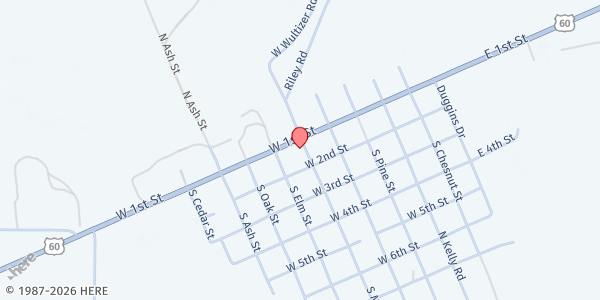 Map showing Magdalena Samaritan Center-Rodeo Grounds at 102 S. Main Street, Magdalena, NM