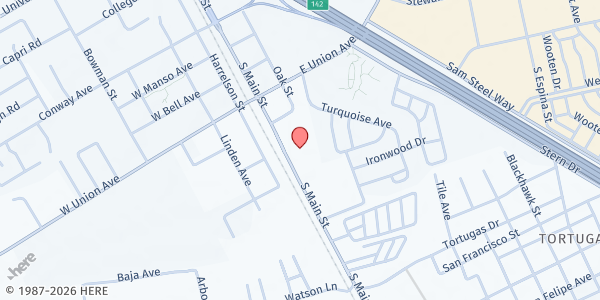 Map showing Mesilla Park - Tortugas - Our Lady of Guadalupe at 3600 Parroquia St, Mesilla Park, NM