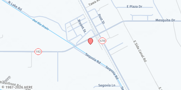 Map showing Our Lady of Perpetual Help at 125 W Mesquite Dr., Mesquite, NM