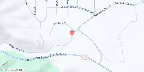 Map showing Mimbres Valley Health Action League - Mobile Distribution at #91 Acklin Hill Rd., Mimbres, NM