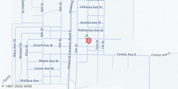Map showing Our Lady of Mt. Carmel Conference at 215 Girard Ave., Moriarty, NM