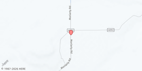 Map showing SVDP - Our Lady of Mt. Carmel Conference 2 at Gate 87 HWY 344, Moriarty, NM