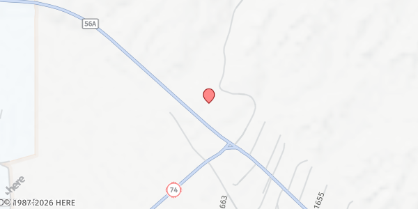 Map showing Chamita Community Center - The Food Depot at 42 Country Rd. 56A, Ohkay Owingeh, NM