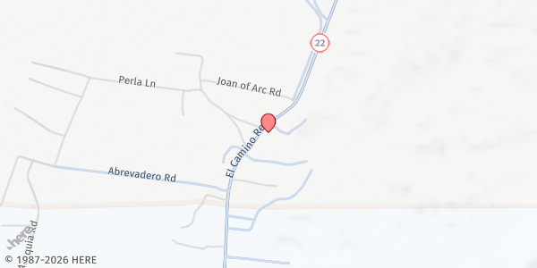 Map showing Our Lady of Guadalupe in Pena Blanca at 816 NW Hwy 22, Pena Blanca, NM