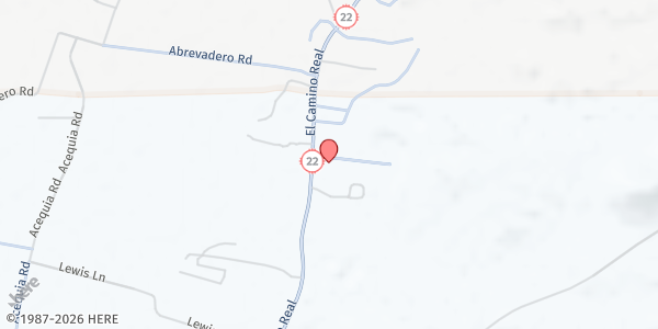 Map showing Pena Blanca Community Center at 778 St. NM-22, Pena Blanca, NM