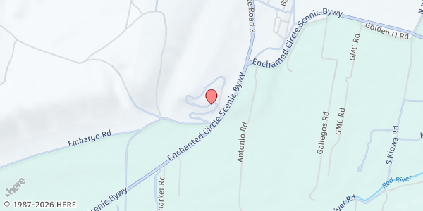 Map showing Love Thy Neighbor - Food Distribution Center at 150 Embargo Rd, Questa, NM