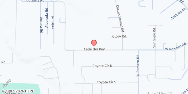 Map showing Iglesia Casa de Oración Food Pantry at 24 Calle del Rey, Ranchos de Taos, NM