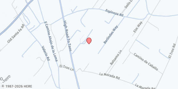 Map showing Ranchos Elementary School Student Pantry at 200 Sanders Ln, Ranchos de Taos, NM