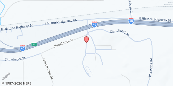 Map showing Rehoboth Christian School at 211 Tse Yaanniichi, Rehoboth, NM
