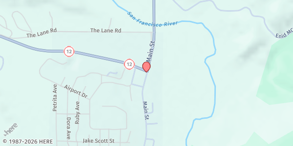 Map showing Reserve Senior Center (FAIRGROUNDS) at 73 Lane Road Reserve Fairgrounds, Reserve, NM