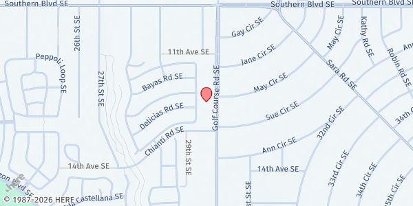 Map showing High Desert Methodist Food Pantry at 1201 Golf Course Road. SE, Rio Rancho, NM