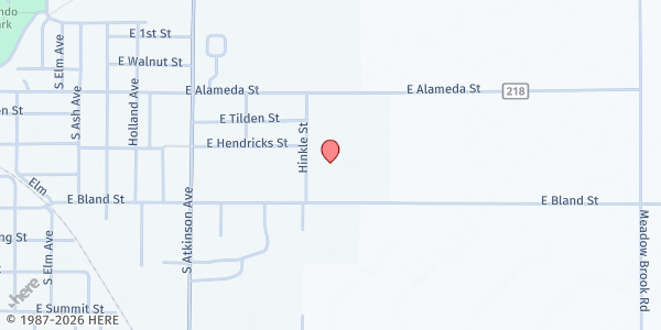 Map showing Mesa Middle School at 1601 E Bland St., Roswell, NM