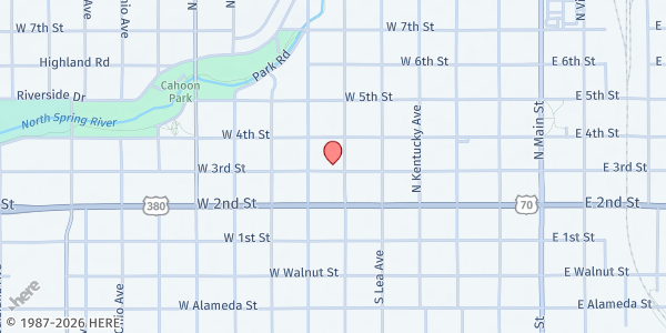 Map showing Presbyterian Minority Outreach at 300 N Missouri Ave., Roswell, NM