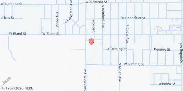 Map showing Sierra Middle School at 615 S. Sycamore, Roswell, NM