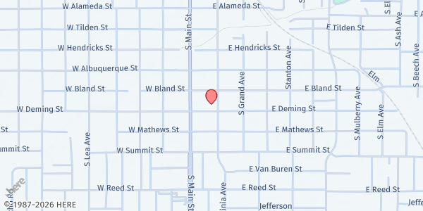 Map showing St. Peter Good Samaritan - St Peters Hall at St Peters Hall, 115 E. Deming, Roswell, NM