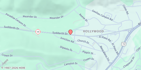 Map showing Christian Services of Lincoln at 415 Sudderth Drive, Ruidoso, NM