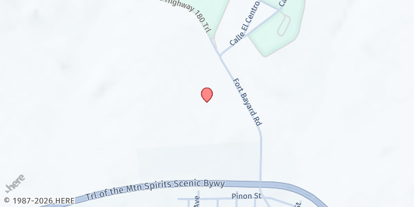 Map showing Mining District Pantry at 33 Fort Bayard Rd., Santa Clara, NM