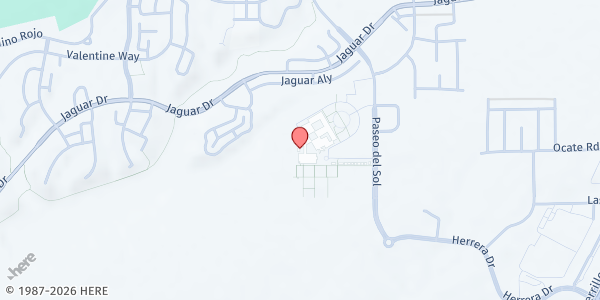 Map showing Capital High School Student Pantry at 4851 Paseo del Sol, Santa Fe, NM