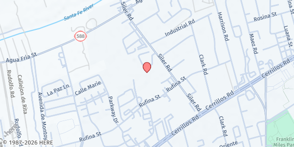 Map showing Diaper Depot - Santa Fe at 1222 Siler Rd., Santa Fe, NM