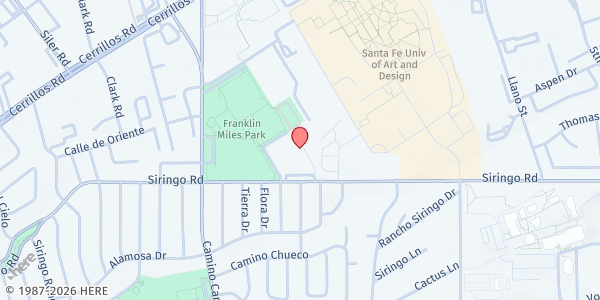 Map showing Nava Elementary School Student Pantry at 2655 Siringo Rd, Santa Fe, NM