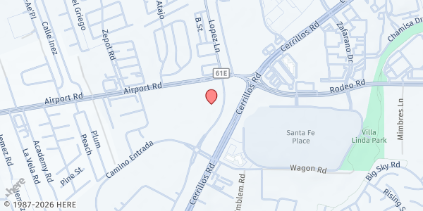 Map showing Santa Fe Recovery Center at 2504 Camino Entrada, Santa Fe, NM