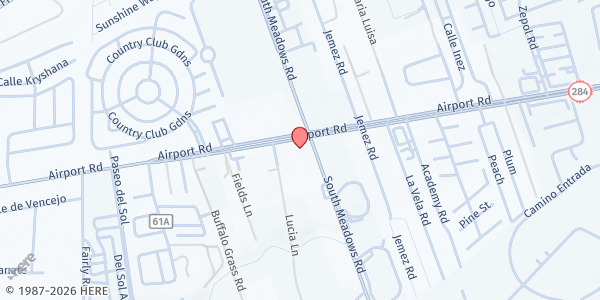 Map showing Sweeney Elementary School Food Mobile at 501 Airport Rd, Santa Fe, NM