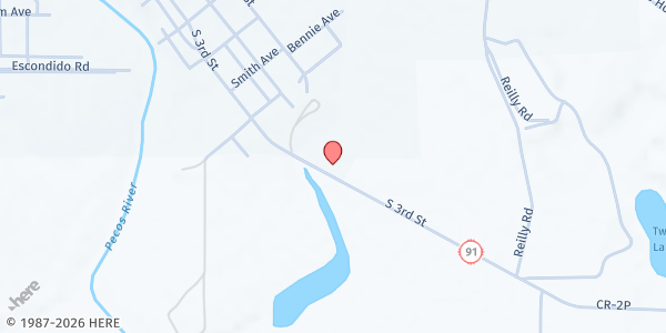 Map showing Santa Rosa Mobile Food Pantry - K.C. Hall at 1150 S 3rd St, Santa Rosa, NM