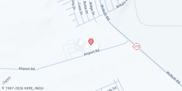 Map showing Santa Teresa High School at 100 Airport Rd, Santa Teresa, NM