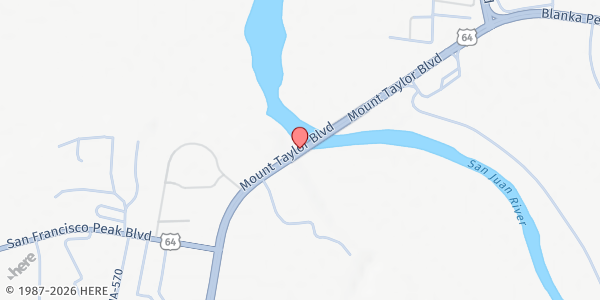 Map showing Bethel Christian Reformed Church at US-64, Shiprock, NM