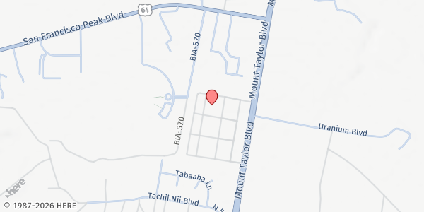 Map showing Navajo Nation Social Services - Shiprock at Shiprock, Shiprock, NM