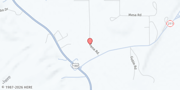 Map showing Gila Valley Food Pantry - Grant County Fairgrounds at 501 E 13th St, Silver City, NM