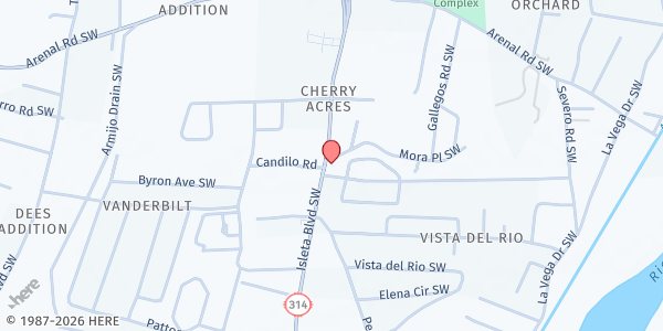 Map showing Roca De Salvacion at 1902 Isleta Blvd. SW, South Valley, NM