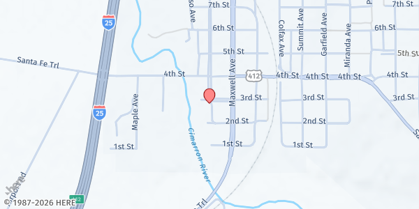 Map showing Outreach Tabernacle Ministries at 304 Colbert Ave, Springer, NM