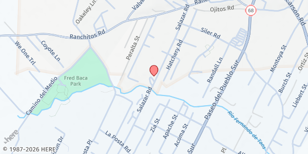 Map showing Habitat for Humanity - Taos at 504 Salazar Rd, Taos, NM