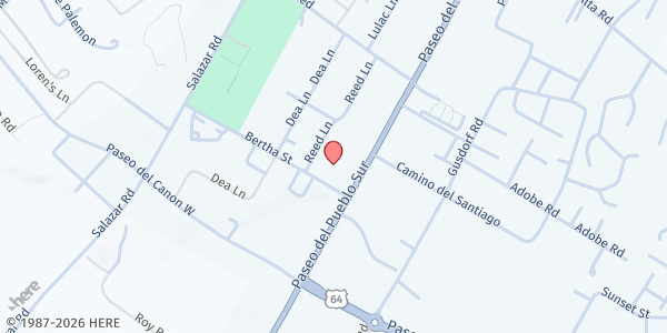 Map showing The Giving Tree (Taos Hope) at 1044 Paseo Del Pueblo Sur Suite A & B, Taos, NM