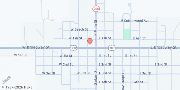 Map showing City of Tatum at 120 W Broadway St, Tatum, NM