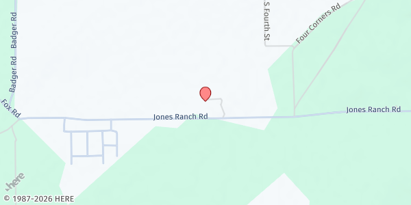 Map showing Widefield Baptist Mission at 1268 Jones Ranch Rd., Vanderwagen, NM