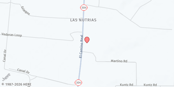 Map showing SVDP - Our Lady of Sorrows- La Joya at 1056 Hwy 304, Veguita, NM