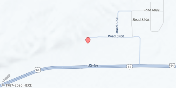 Map showing Dine Baptist Church at 3396 US-64, Waterflow, NM