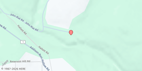 Map showing Mobile Food Pantry Rathbone at Town Barn, Addison, NY